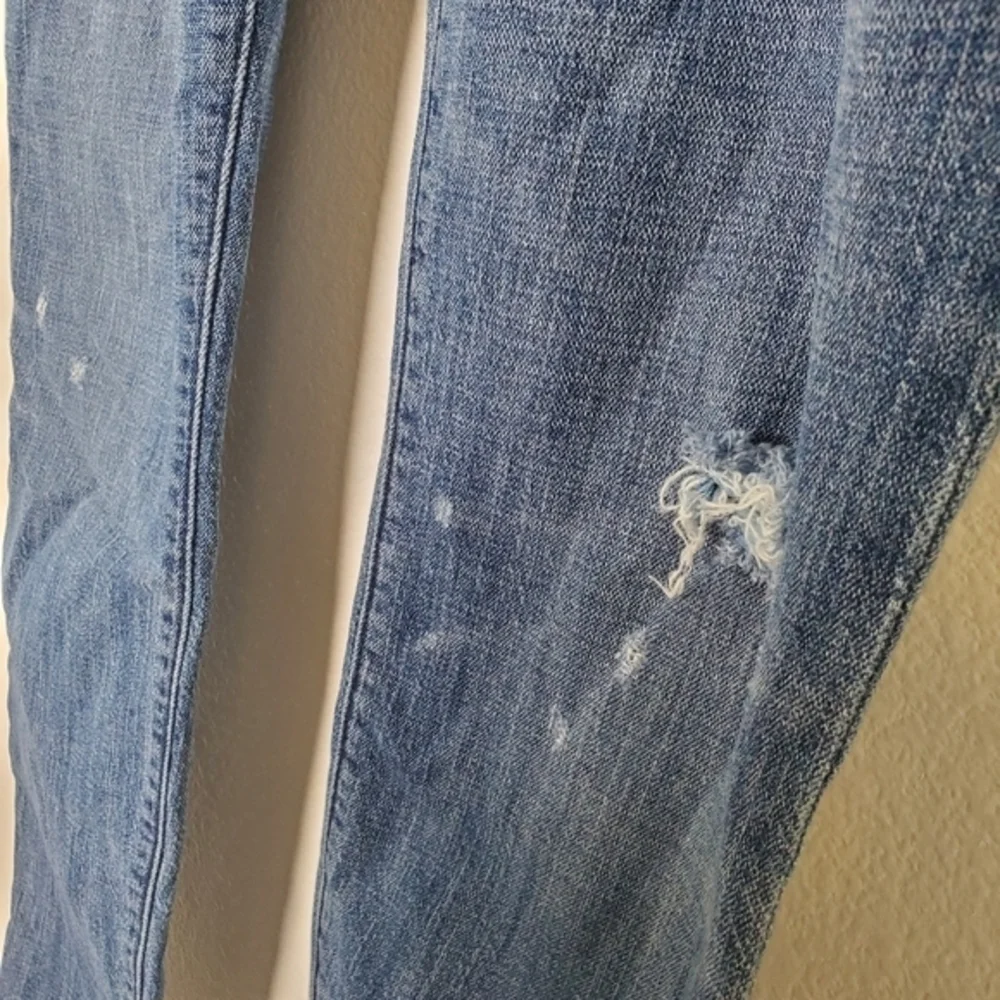 Robin's Jean Biker Style Distressed‎ Denim Low Rise Skinny Jeans